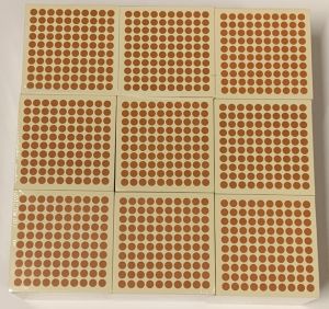 Wooden 1000 Cube -Set of 9