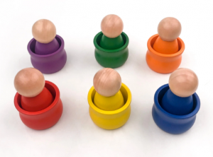 Rainbow Painted Skittles With Cup