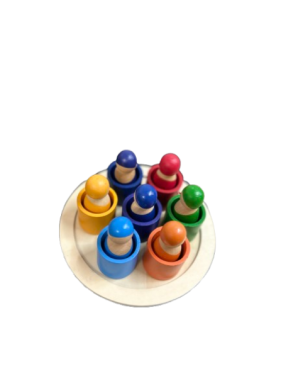 Rainbow Painted Skittles With Cup