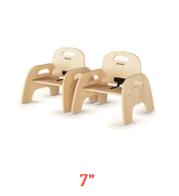 simple Sitter Chairs - 7" Seat Height Pack of 2