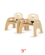 Simple Sitter Chairs - 9" Seat Height - Pack of 2