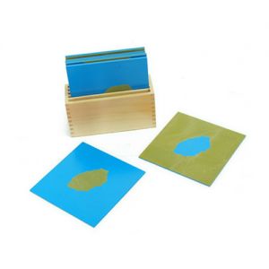 Land and Water form boards - Sandpaper with box
