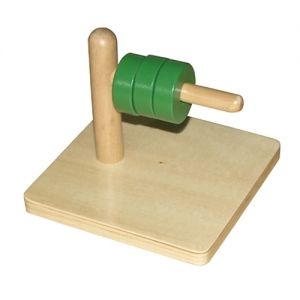 Discs on Horizontal Dowel