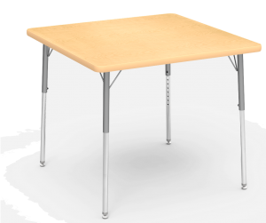 36 x 36 Square Table Short Legs