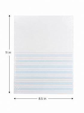 11 x 8.5 Blue Line Half Page 