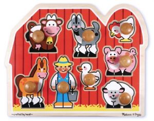 Farm Friends Large Peg Puzzle