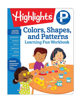 Highlights - Color, Shapes, and Patterns Learning Fun Workbook