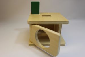 Imbucare box with rectangular prism