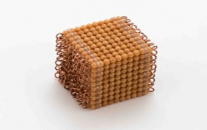 Golden Bead Cube of 1000 individual Each