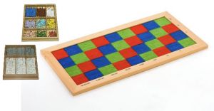 Checker Board with Tiles and Beads