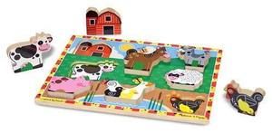 Wooden Chunky Puzzle Farm Animals