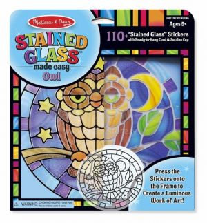 Stained Glass Owl Stickers