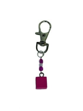 Pink Tower Keychain (with beads)