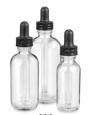 Bottle with Glass dropper - 1 oz - Polishing Bottle