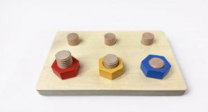 Three Color Screw on a Base