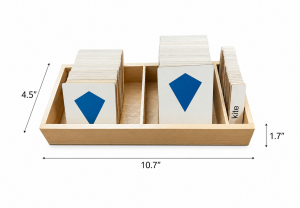 3 Part Classification Cards - Geometric Shapes - Wooden