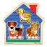 Large Peg Puzzle House Pets